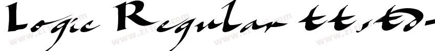 Logic Regular ttstd字体转换
